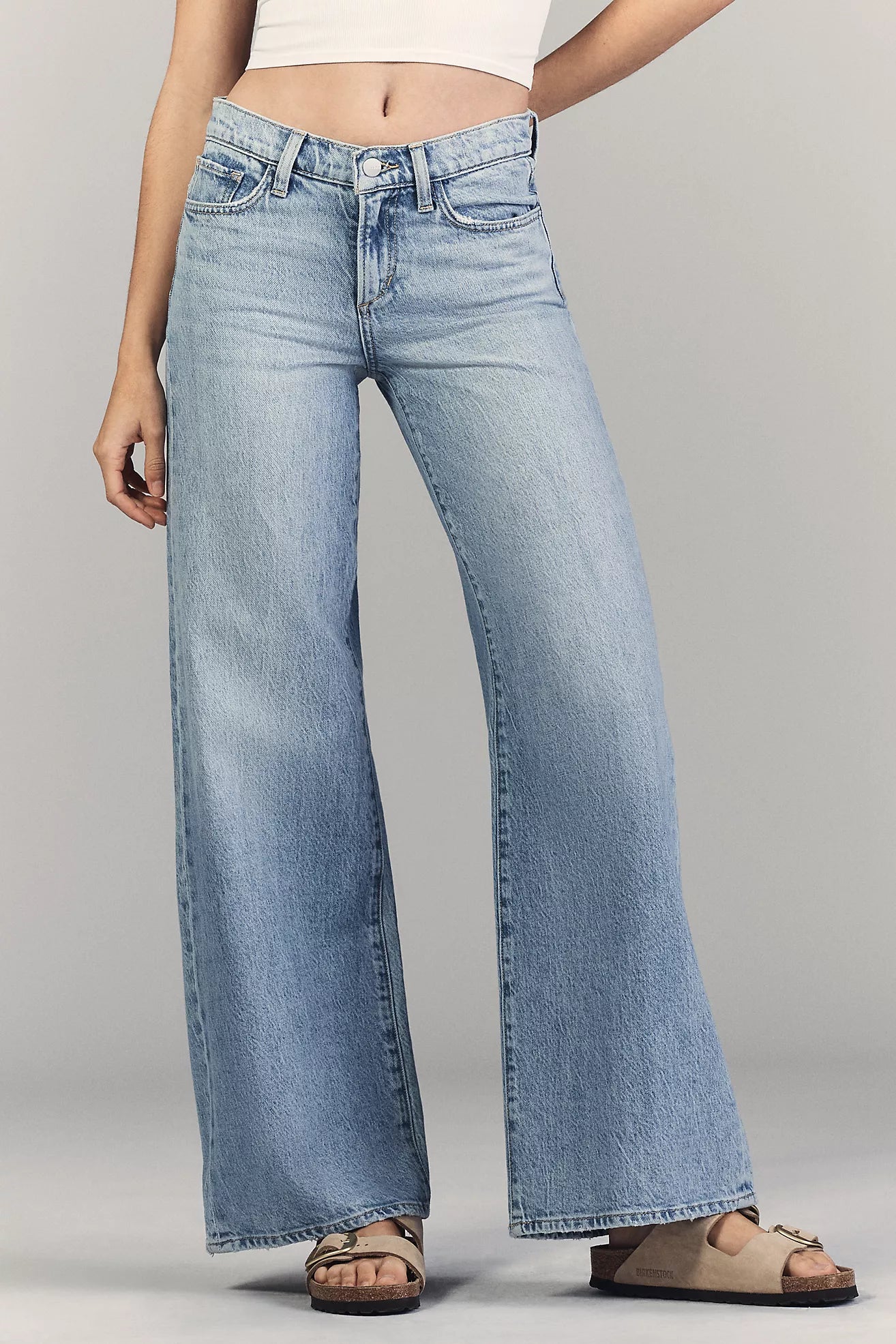 Joe's Jeans Lou Lou Low-Rise Wide-Leg Jeans