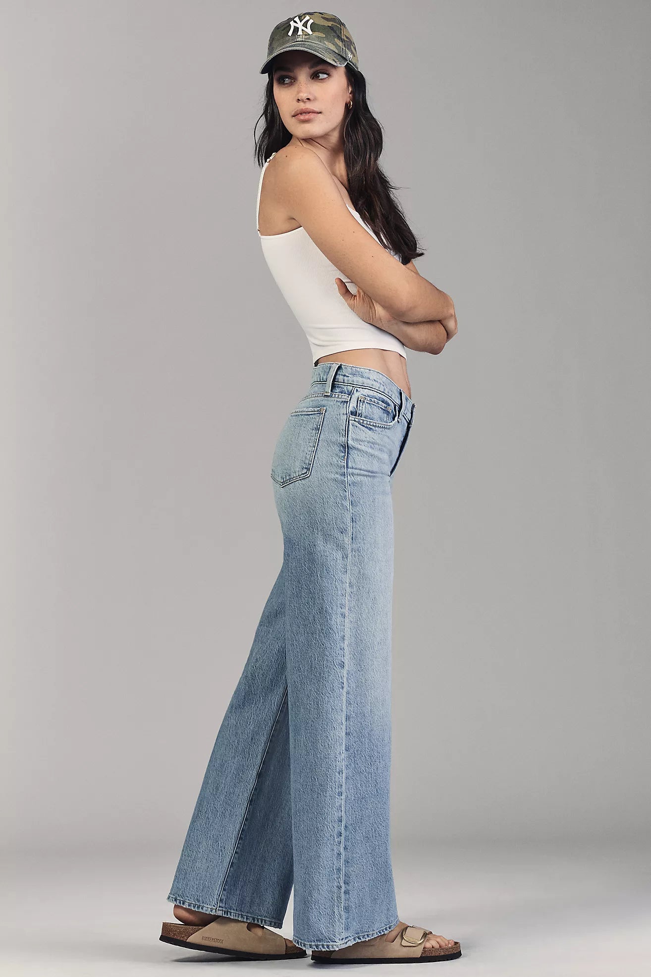 Joe's Jeans Lou Lou Low-Rise Wide-Leg Jeans