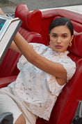 Load image into Gallery viewer, The Lainie High-Neck Lace Cutwork Blouse

