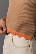 Load image into Gallery viewer, Maeve Cropped Scallop Sweater Tank
