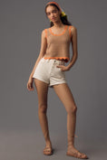 Load image into Gallery viewer, Maeve Cropped Scallop Sweater Tank

