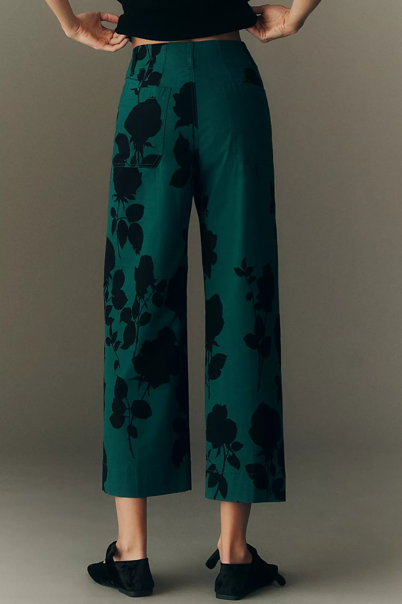 The Colette Magic Fabric Crop Wide-Leg Pants by Maeve