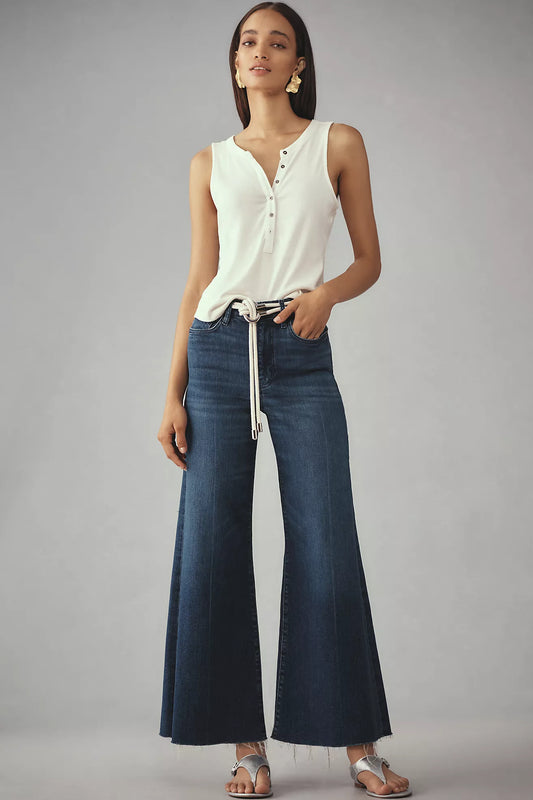 FRAME Le Palazzo High-Rise Crop Jeans