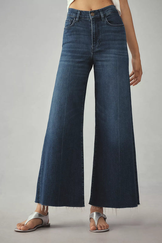 FRAME Le Palazzo High-Rise Crop Jeans