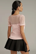 Load image into Gallery viewer, Maeve Sheer Yoke Sweetheart Top
