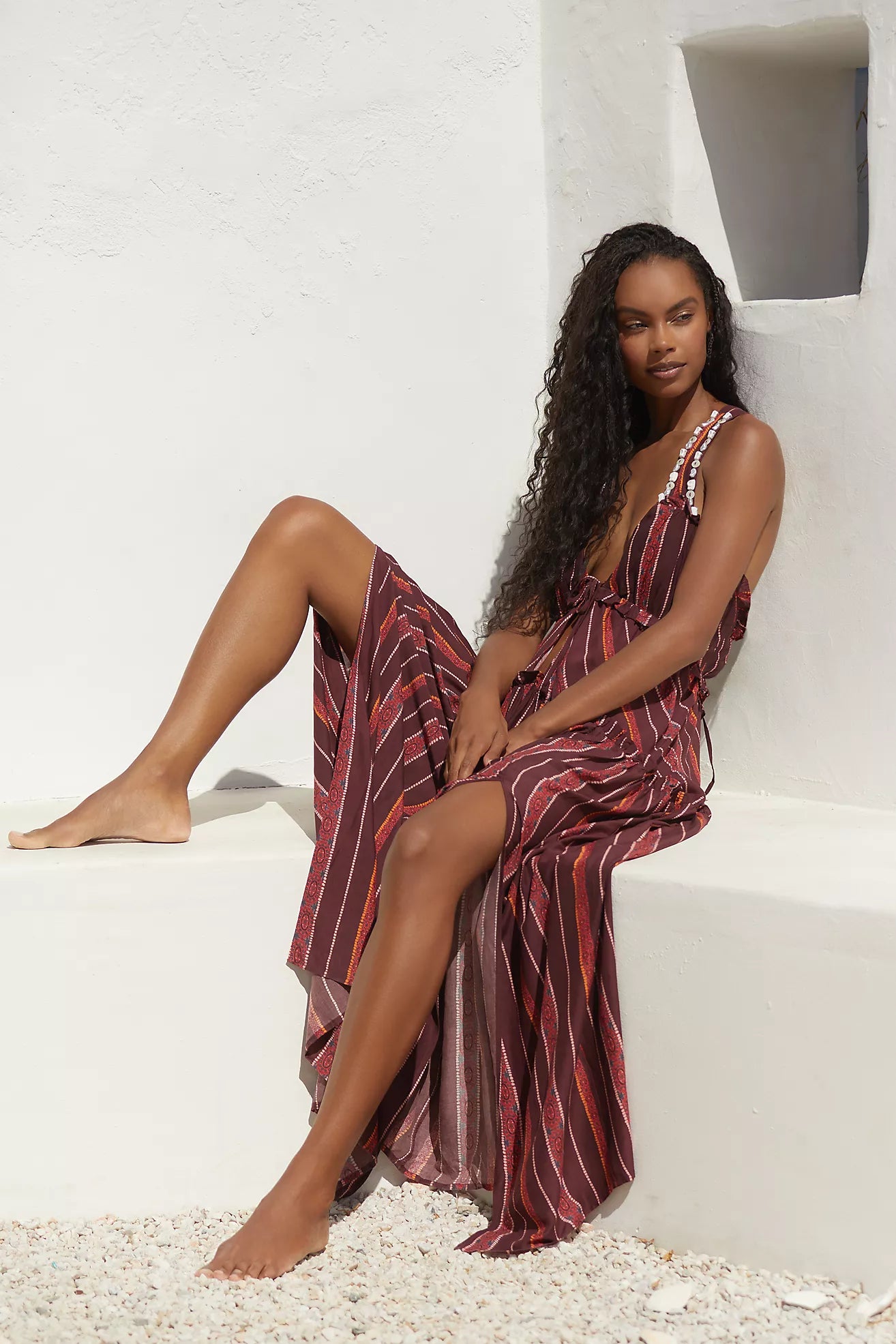 By Anthropologie V-Neck Maxi Dress