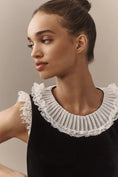 Load image into Gallery viewer, By Anthropologie Ruffle-Trim Velvet Mini Dress
