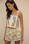 Load image into Gallery viewer, By Anthropologie Patterned Lace-Trim Skort
