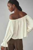 Load image into Gallery viewer, By Anthropologie Off-The-Shoulder Swing Blouse
