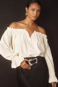 Load image into Gallery viewer, By Anthropologie Off-The-Shoulder Swing Blouse

