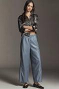 Load image into Gallery viewer, The Izzie Relaxed Pull-On Barrel Pants by Pilcro: Faux Leather Edition
