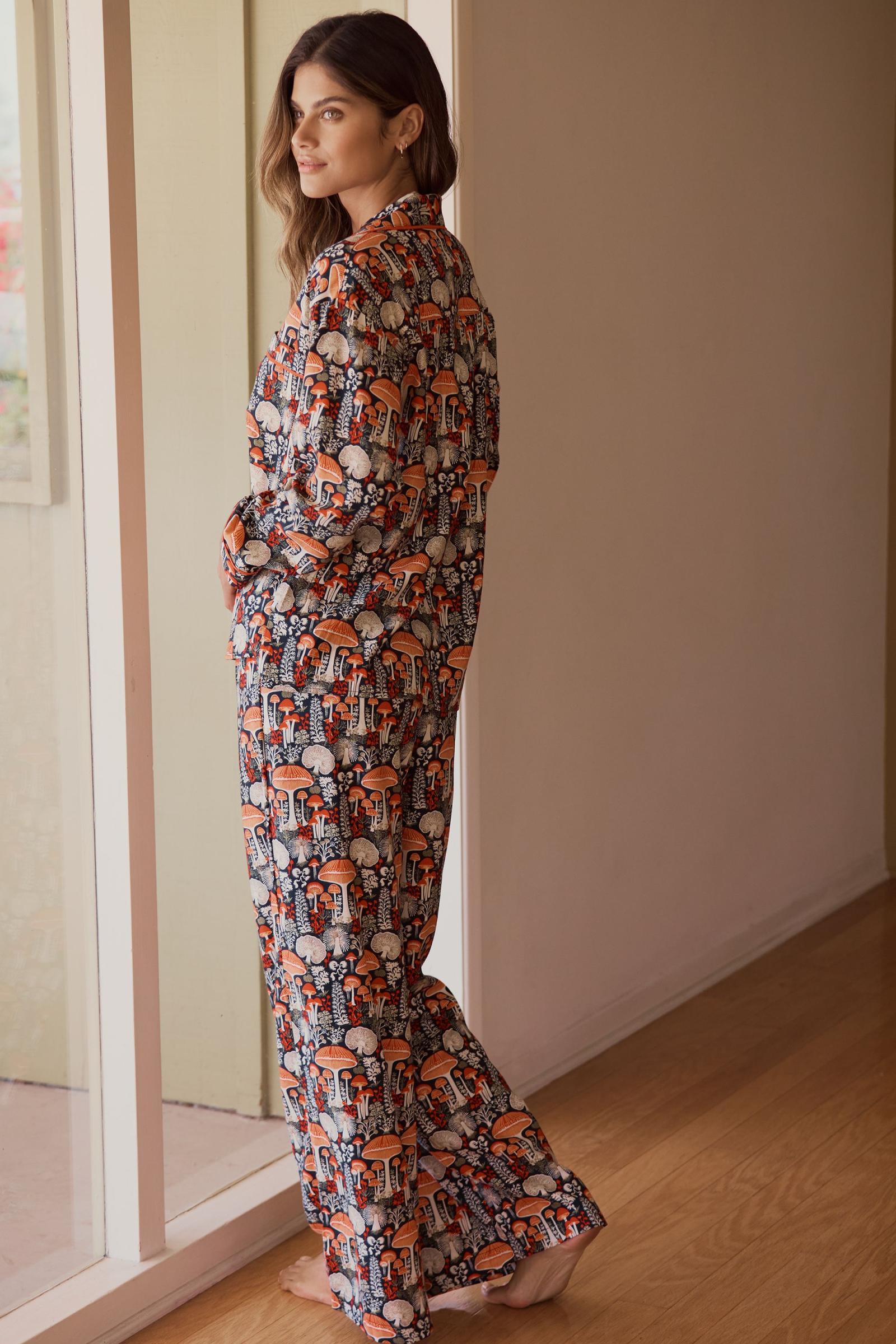 By Anthropologie Flannel Buttondown Pajama Top