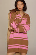 Load image into Gallery viewer, By Anthropologie Color Block Mini Sweater Dress
