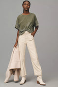 Load image into Gallery viewer, By Anthropologie Boxy Cutwork Tee
