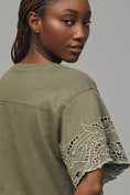 Load image into Gallery viewer, By Anthropologie Boxy Cutwork Tee
