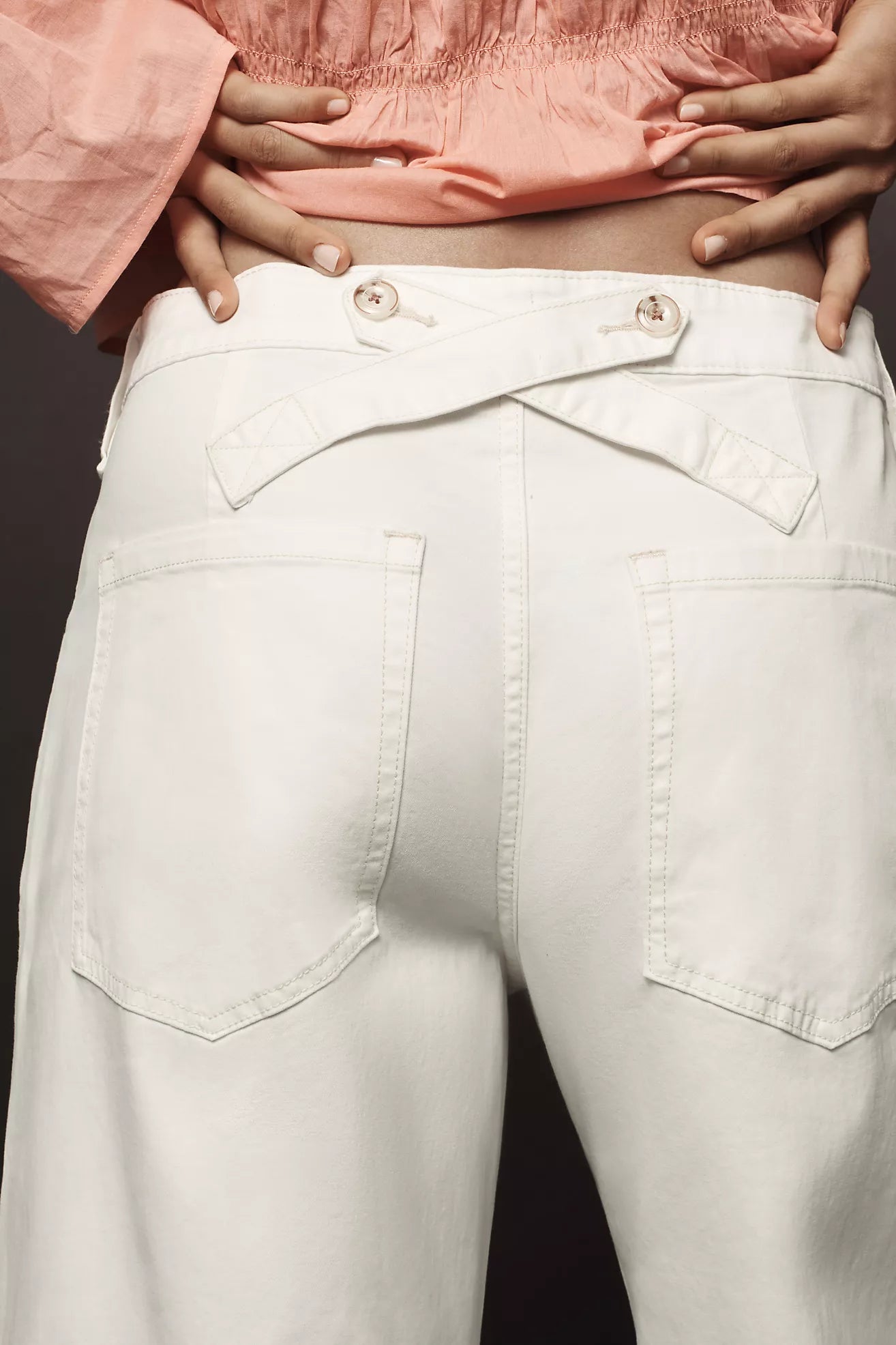 Pilcro Puddle Curve Wide-Leg Pants