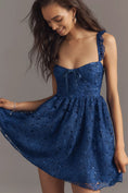 Load image into Gallery viewer, By Anthropologie Sleeveless Sweetheart Lace Mini Dress

