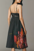 Load image into Gallery viewer, By Anthropologie Faux-Leather Printed Babydoll Party Dress
