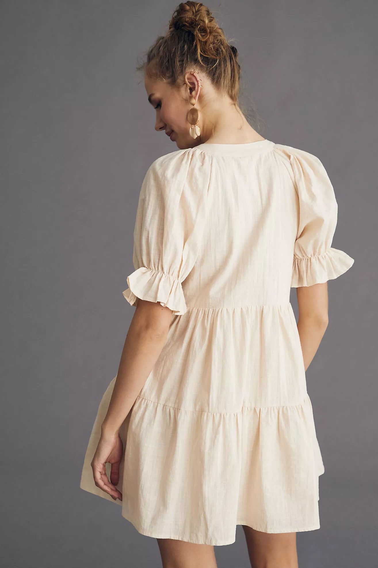 Avantlook Tiered Mini Tunic Dress - EUC
