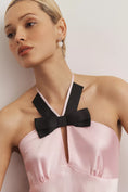 Load image into Gallery viewer, By Anthropologie Bow Halter Mini Dress
