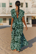 Load image into Gallery viewer, Tiare Hawaii Dahlia Ruffle-Sleeve V-Neck Maxi Dress
