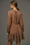 Load image into Gallery viewer, By Anthropologie Lace Pleated Mini Dress
