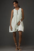 Load image into Gallery viewer, By Anthropologie Linen Sleeveless Pleated Mini Dress
