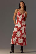 Load image into Gallery viewer, By Anthropologie Sleeveless V-Neck Slip Midi Dress
