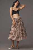 Load image into Gallery viewer, Maeve All-Over Bow Tulle Midi Skirt
