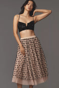 Load image into Gallery viewer, Maeve All-Over Bow Tulle Midi Skirt
