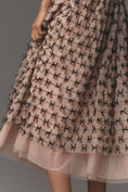 Load image into Gallery viewer, Maeve All-Over Bow Tulle Midi Skirt
