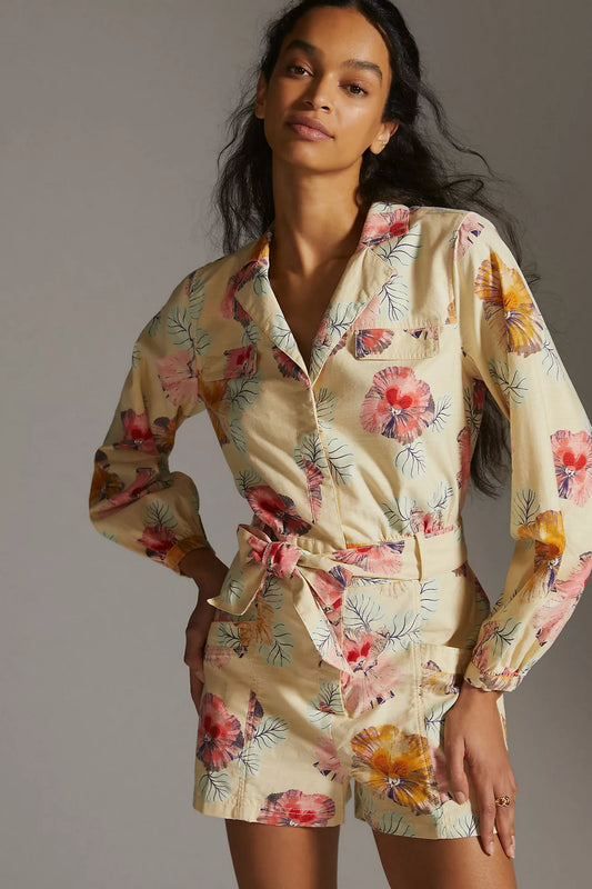 Maeve Buttondown Romper - EUC