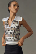 Load image into Gallery viewer, Maeve Halter Polo Sweater Tank
