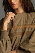 Load image into Gallery viewer, Pilcro Long-Sleeve Mock-Neck Swing Mini Dress
