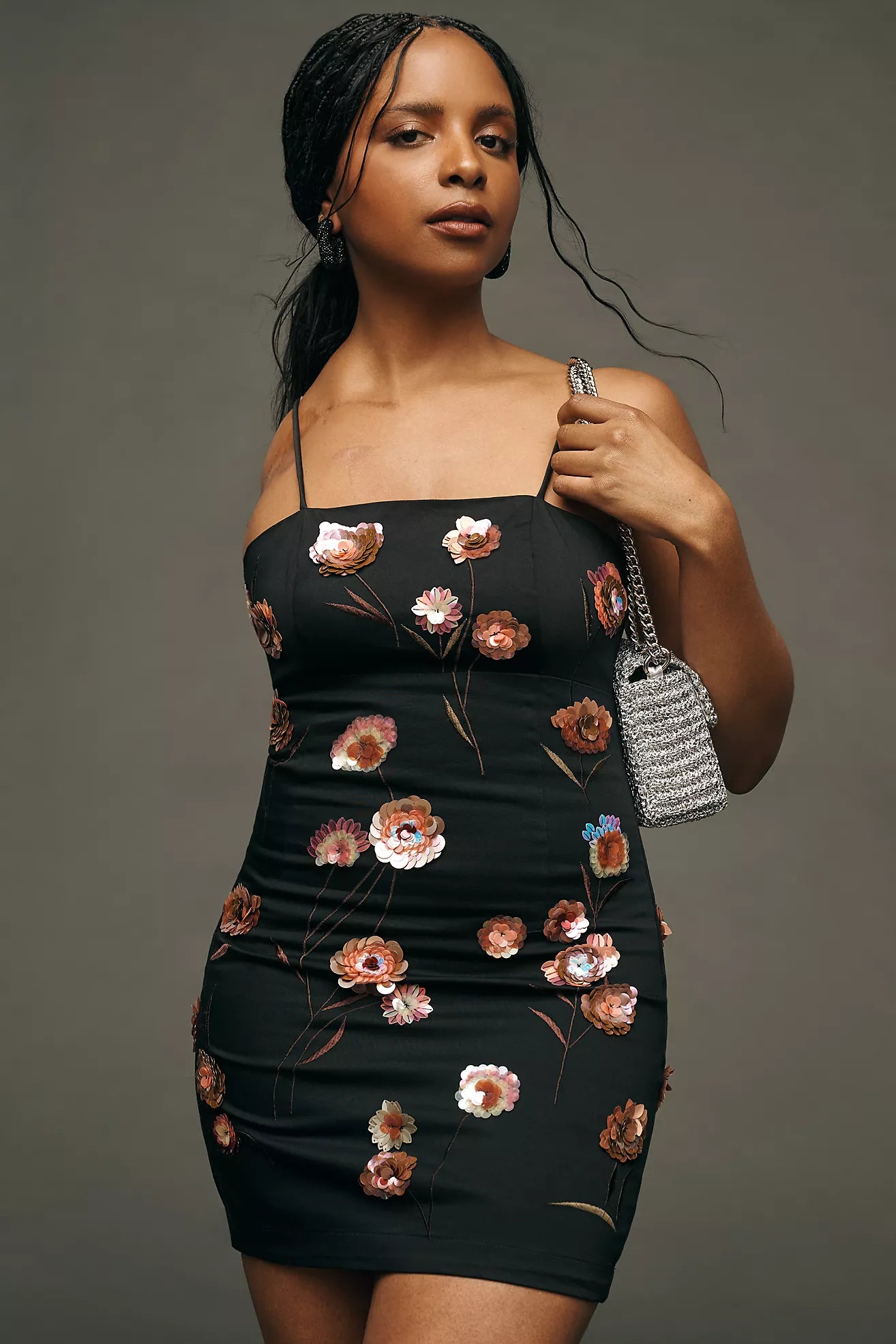 The Brynne 3D Spaghetti-Strap Dress by Maeve