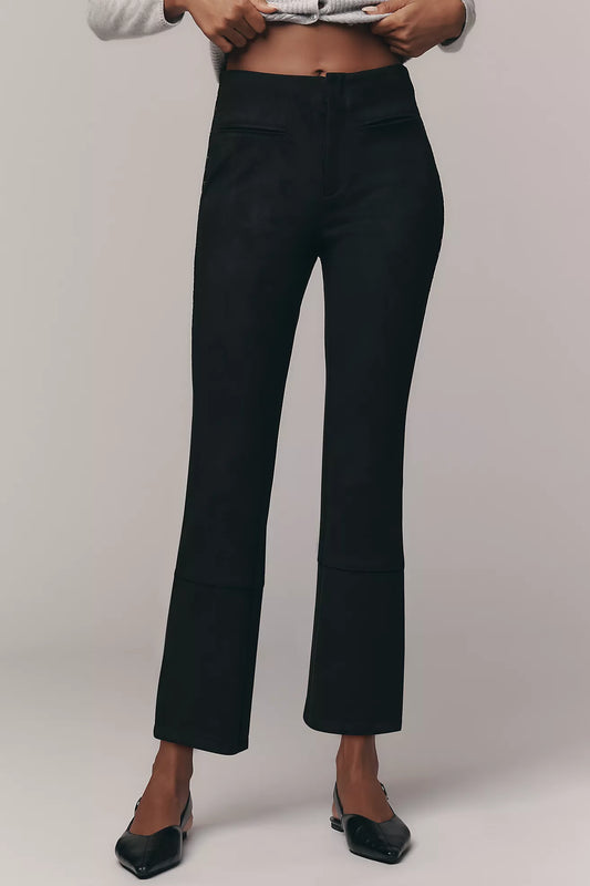 By Anthropologie Studded Faux-Suede Pants