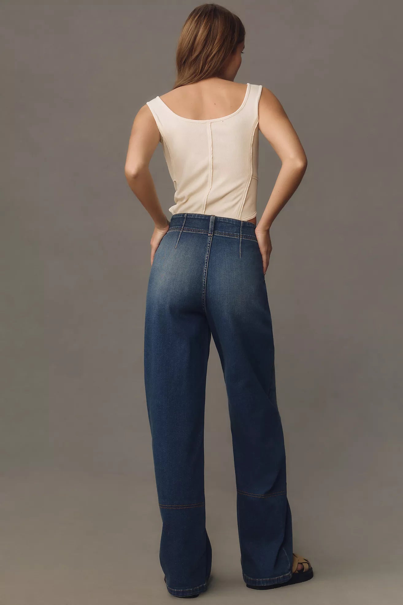 The Eventide Trouser High-Rise Wide-Leg Jeans by Pilcro