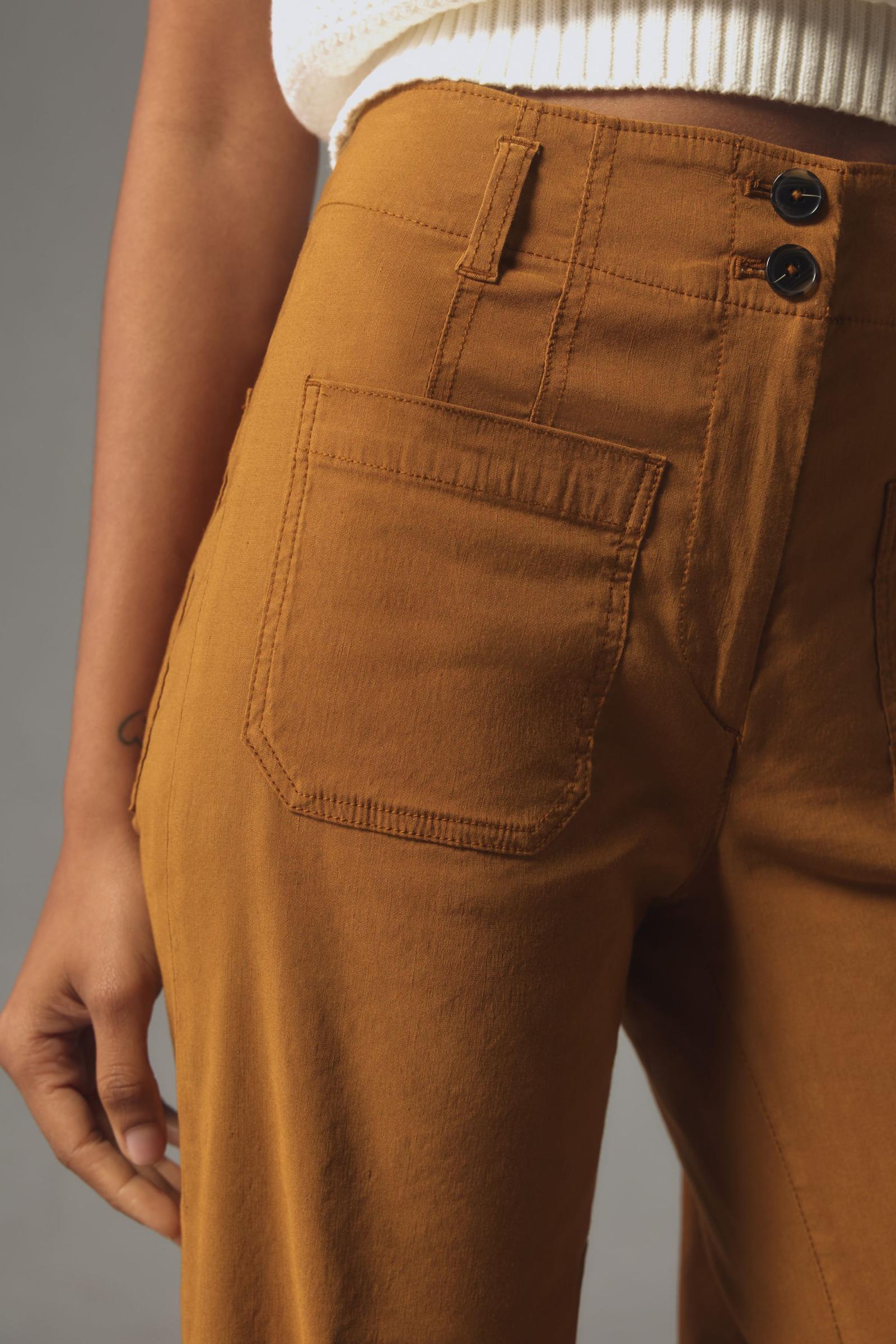 The Junie High-Rise Flare Pants by Maeve: Magic Fabric Edition