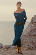 Load image into Gallery viewer, By Anthropologie Off-The Shoulder Knit Midi Dress
