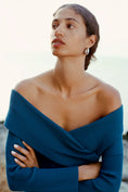 Load image into Gallery viewer, By Anthropologie Off-The Shoulder Knit Midi Dress

