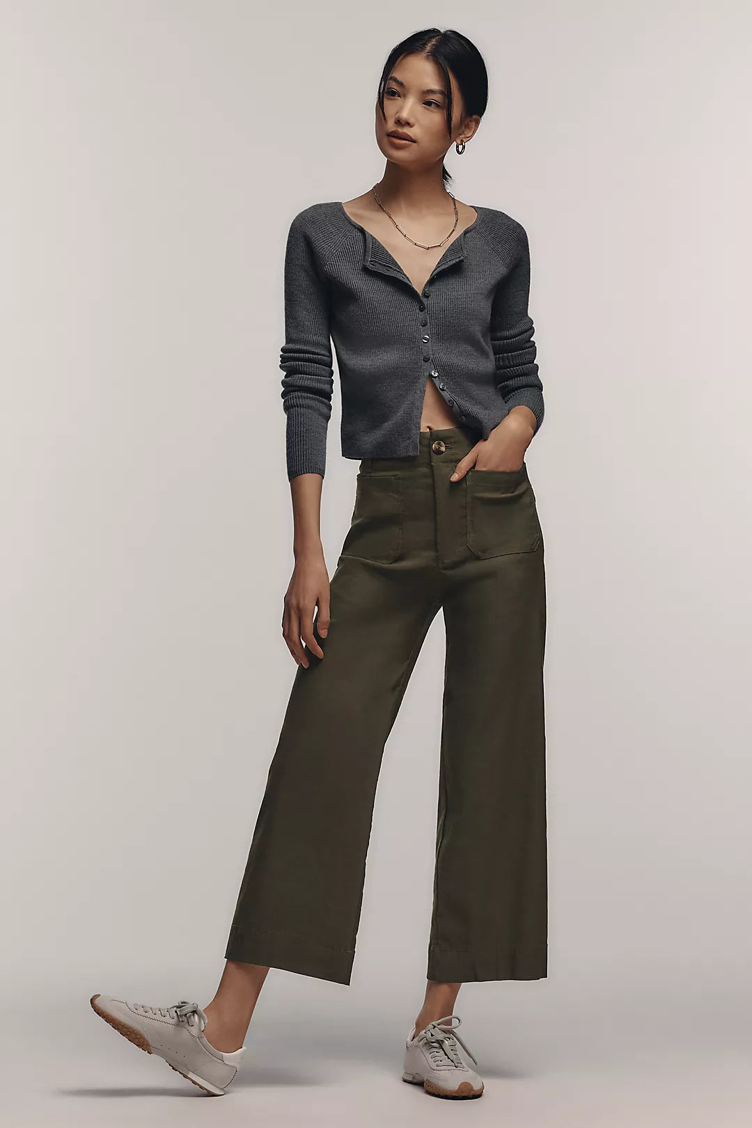 The Colette Magic Fabric Crop Wide-Leg Pants by Maeve