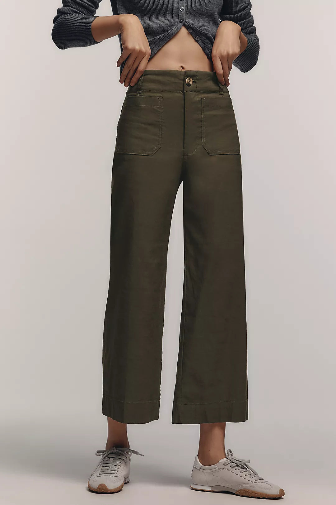 The Colette Magic Fabric Crop Wide-Leg Pants by Maeve