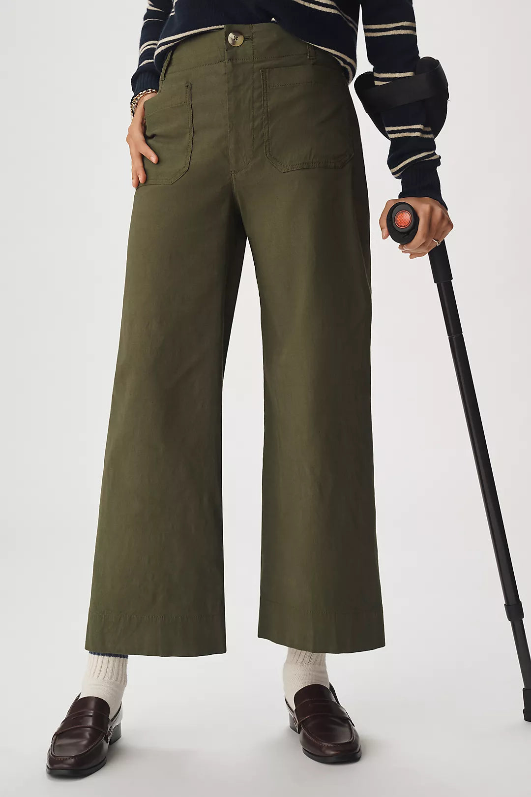 The Colette Magic Fabric Crop Wide-Leg Pants by Maeve