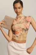 Load image into Gallery viewer, By Anthropologie Cap-Sleeve Mock-Neck Cashmere Sweater Tee
