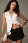 Load image into Gallery viewer, By Anthropologie Linen-Blend Micro Shorts
