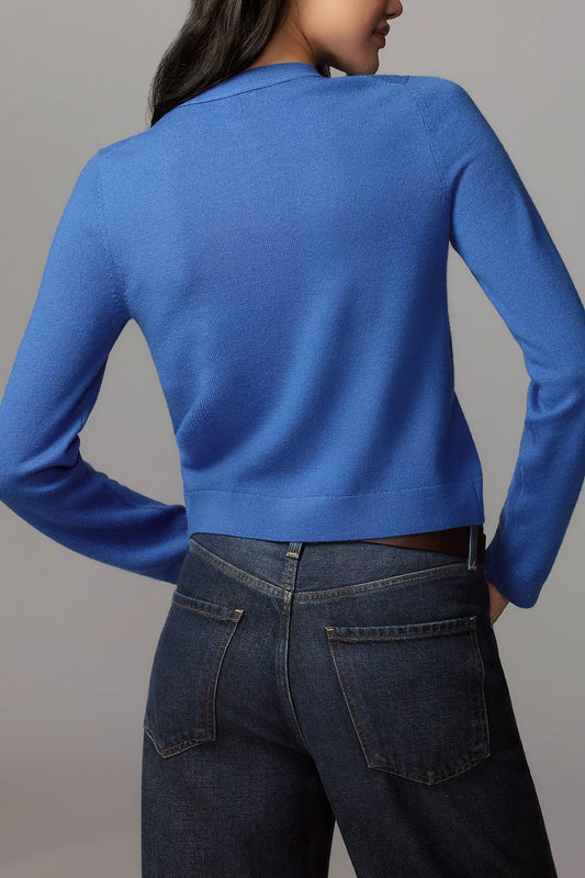 Maeve Merino Wool Cardigan Sweater