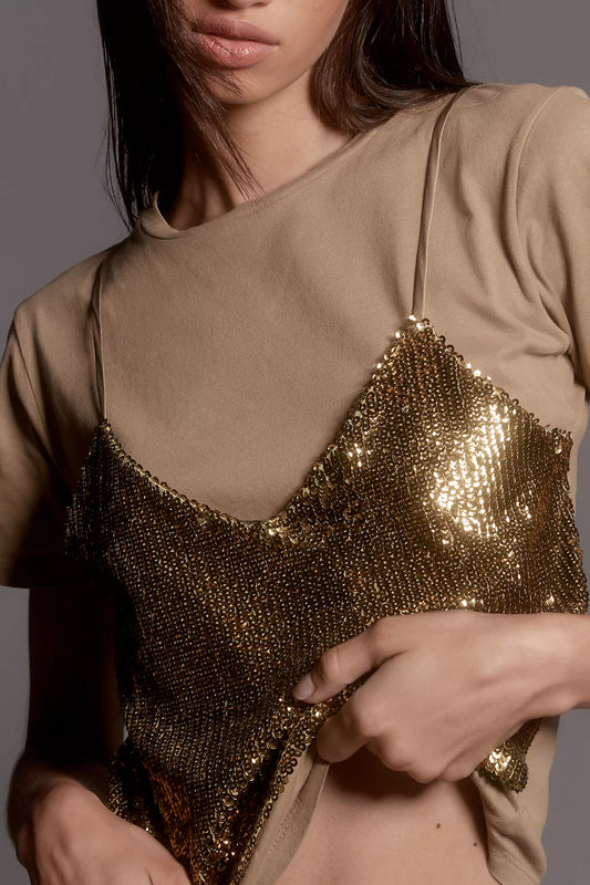 Le Superbe Birdie Sequin Tee