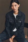 Load image into Gallery viewer, Pilcro Peplum Denim Jacket
