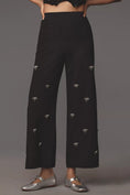 Load image into Gallery viewer, The Colette Cropped Wide-Leg Trousers by Maeve: Bow Edition
