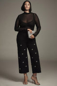 Load image into Gallery viewer, The Colette Cropped Wide-Leg Trousers by Maeve: Bow Edition
